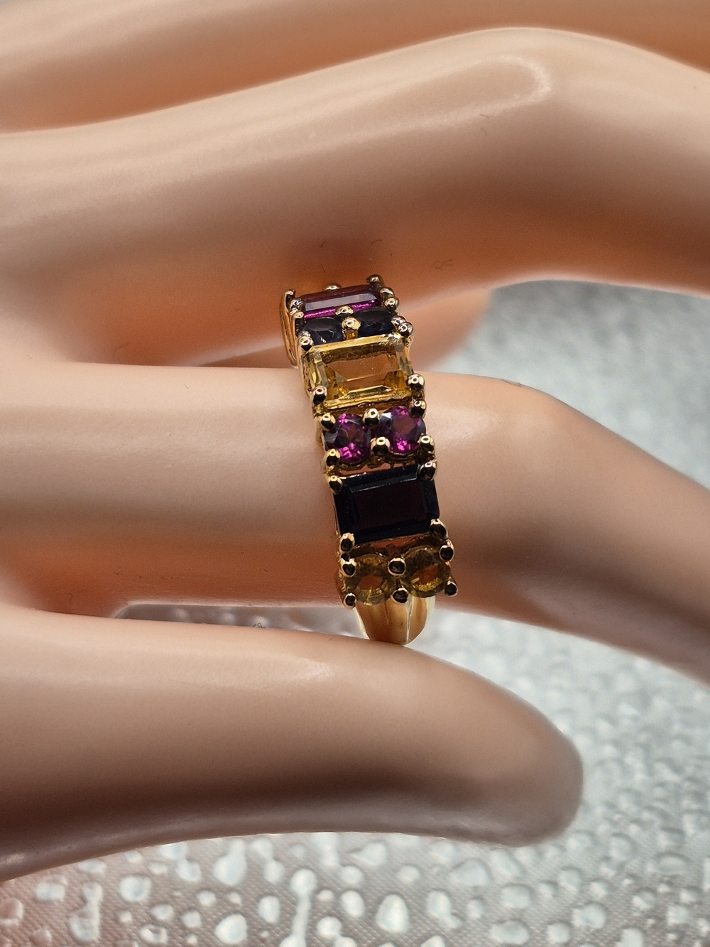 Multi-Gemstone Stackable Ring
